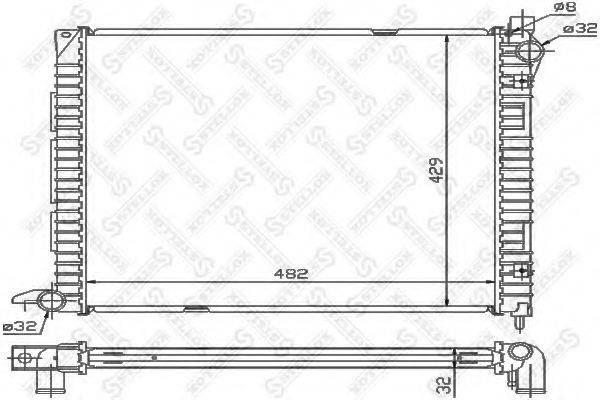 STELLOX 1026277SX Радіатор, охолодження двигуна