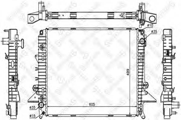 STELLOX 1026291SX Радіатор, охолодження двигуна