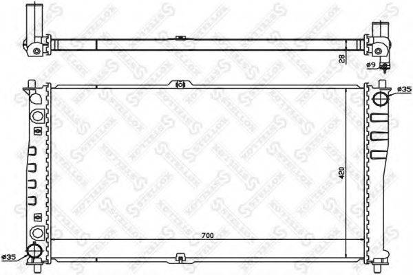 STELLOX 1026474SX Радіатор, охолодження двигуна