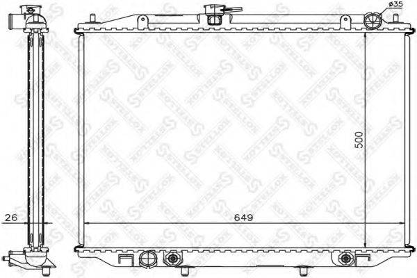 STELLOX 1026719SX Радіатор, охолодження двигуна