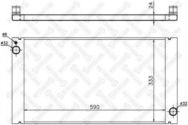 STELLOX 1026790SX Радіатор, охолодження двигуна