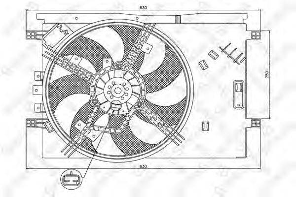 STELLOX 2999118SX Вентилятор, охолодження двигуна