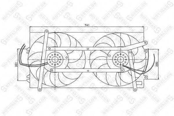 STELLOX 2999150SX Вентилятор, охолодження двигуна