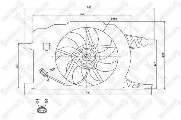 STELLOX 2999153SX Вентилятор, охолодження двигуна