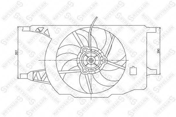 STELLOX 2999155SX Вентилятор, охолодження двигуна