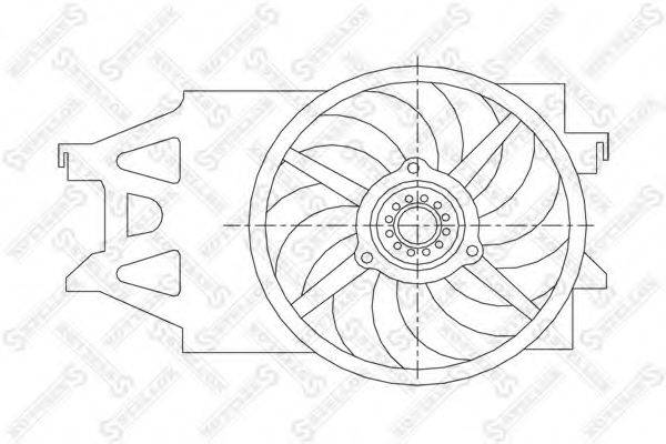 STELLOX 2999212SX Вентилятор, охолодження двигуна