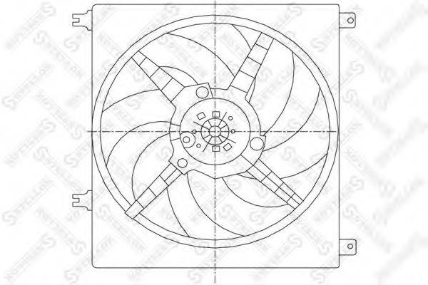 STELLOX 2999276SX Вентилятор, охолодження двигуна
