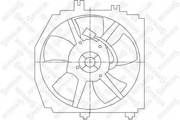 STELLOX 2999448SX Вентилятор, охолодження двигуна