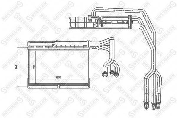 STELLOX 1035073SX Теплообмінник, опалення салону