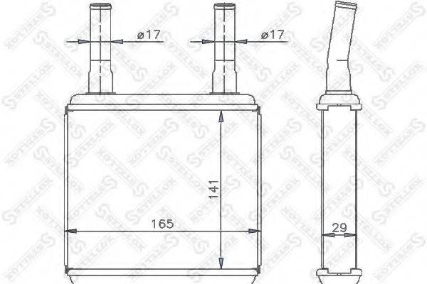 STELLOX 1035113SX Теплообмінник, опалення салону