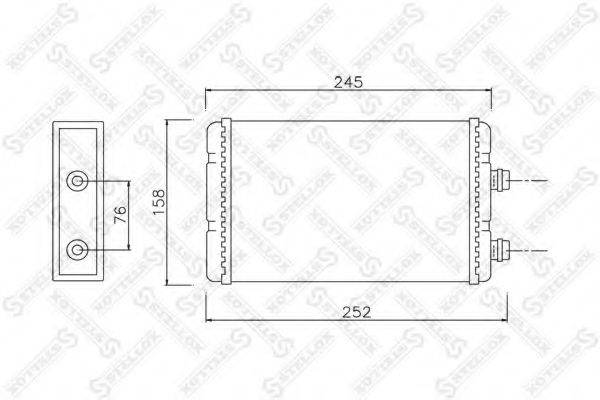 STELLOX 1035118SX Теплообмінник, опалення салону