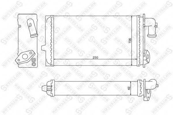 STELLOX 1035127SX Теплообмінник, опалення салону