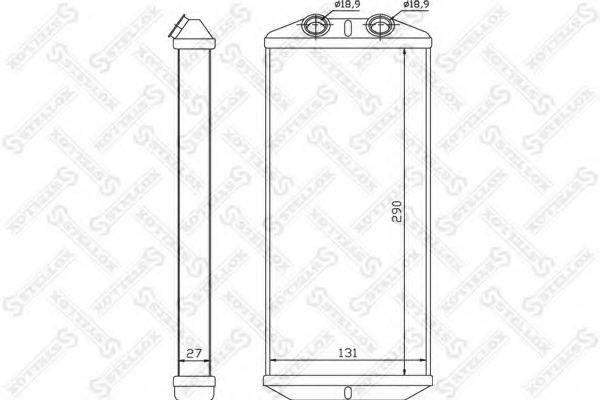 STELLOX 1035140SX Теплообмінник, опалення салону