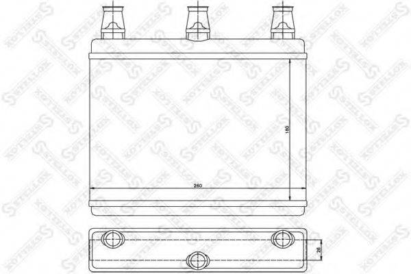 STELLOX 1035143SX Теплообмінник, опалення салону