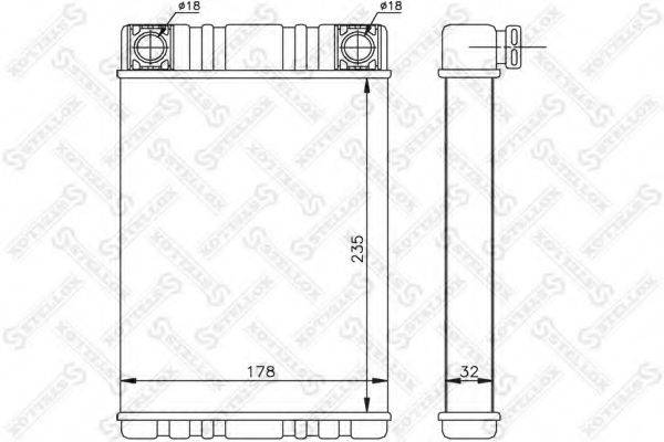 STELLOX 1035144SX Теплообмінник, опалення салону