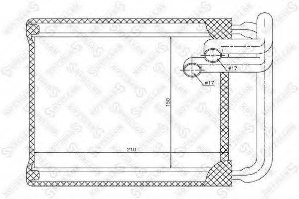 STELLOX 1035147SX Теплообмінник, опалення салону