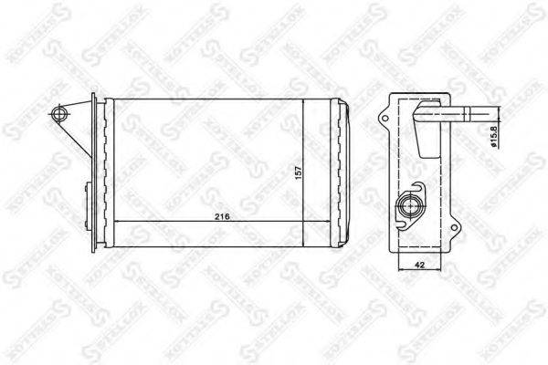 STELLOX 1035160SX Теплообмінник, опалення салону