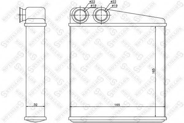 STELLOX 1035173SX Теплообмінник, опалення салону