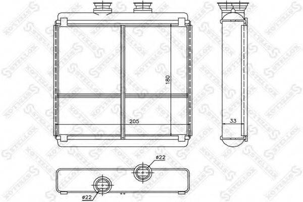 STELLOX 1035208SX Теплообмінник, опалення салону