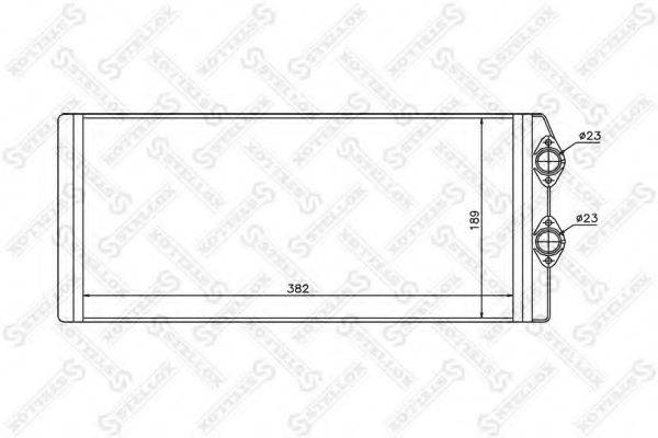 STELLOX 8205010SX Теплообмінник, опалення салону