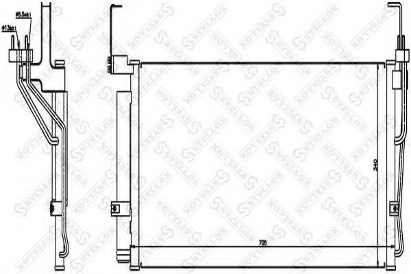 STELLOX 1045033SX Конденсатор, кондиціонер