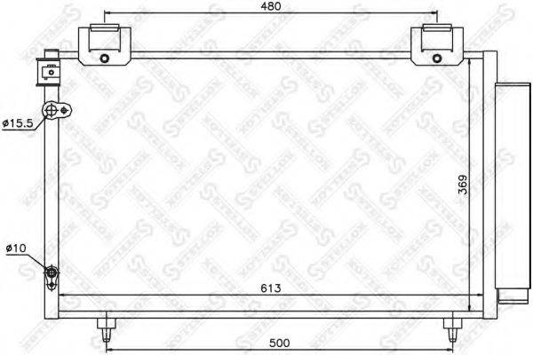 STELLOX 1045038SX Конденсатор, кондиціонер