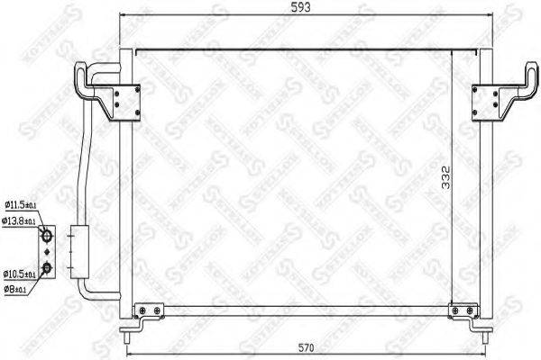 STELLOX 1045046SX Конденсатор, кондиціонер