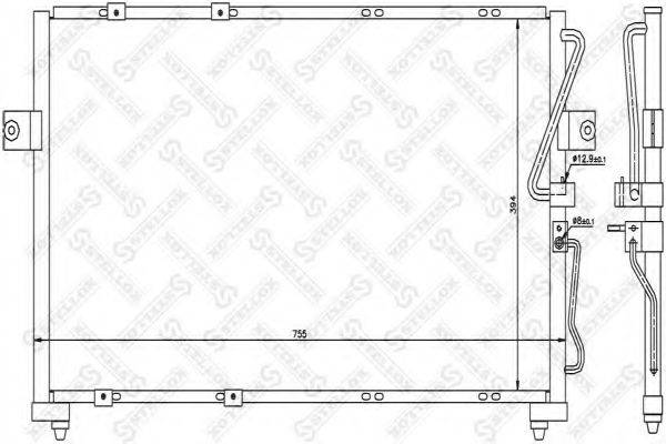 STELLOX 1045112SX Конденсатор, кондиціонер