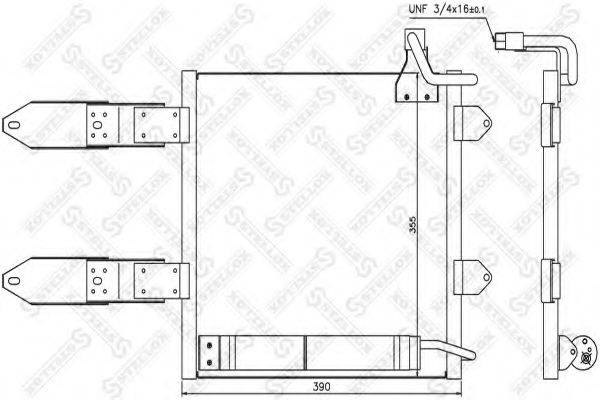 STELLOX 1045162SX Конденсатор, кондиціонер