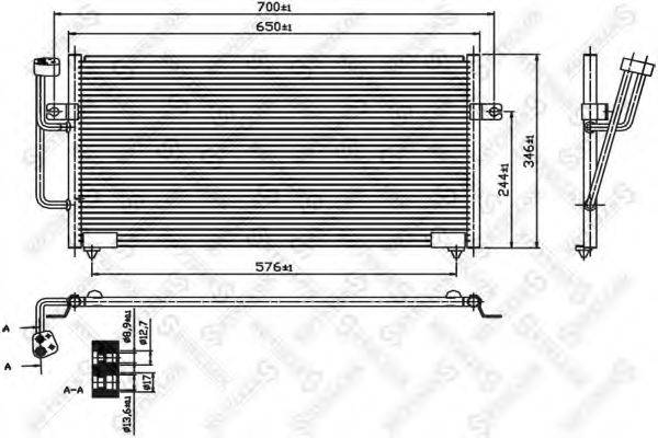 STELLOX 1045333SX Конденсатор, кондиціонер