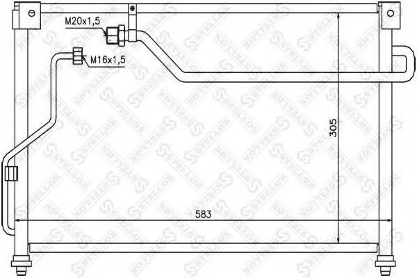 STELLOX 1045356SX Конденсатор, кондиціонер