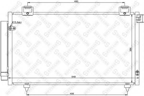 STELLOX 1045382SX Конденсатор, кондиціонер