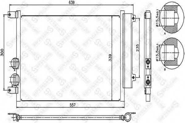 STELLOX 1045391SX Конденсатор, кондиціонер