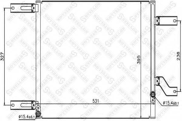 STELLOX 1045393SX Конденсатор, кондиціонер