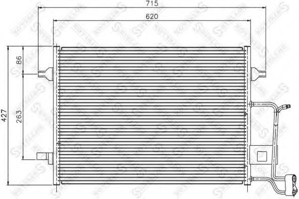 STELLOX 1045399SX Конденсатор, кондиціонер