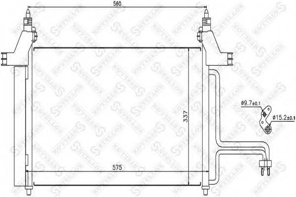 STELLOX 1045417SX Конденсатор, кондиціонер