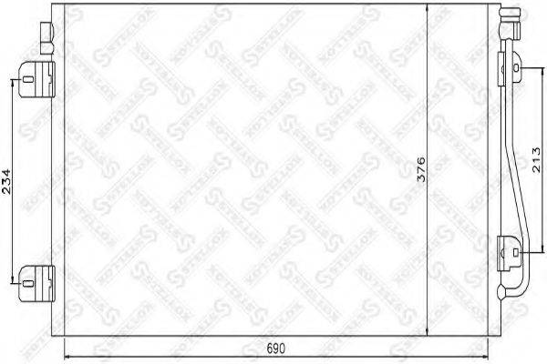 STELLOX 1045471SX Конденсатор, кондиціонер