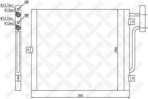 STELLOX 1045501SX Конденсатор, кондиціонер