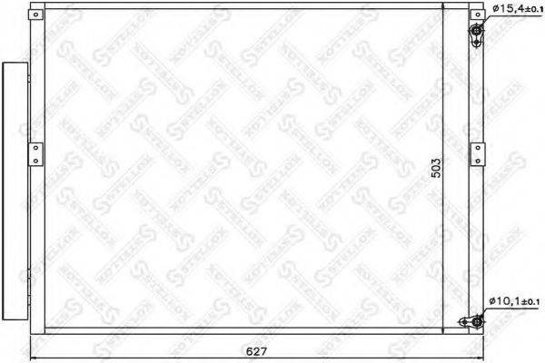 STELLOX 1045528SX Конденсатор, кондиціонер