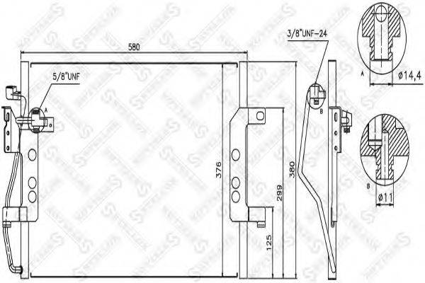 STELLOX 1045551SX Конденсатор, кондиціонер