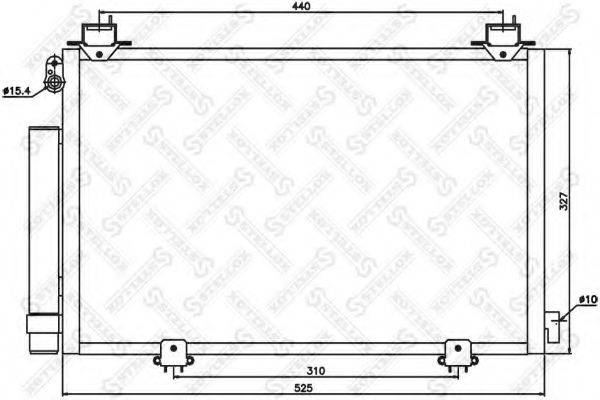 STELLOX 1045597SX Конденсатор, кондиціонер