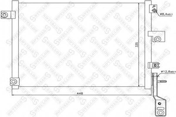 STELLOX 1045624SX Конденсатор, кондиціонер