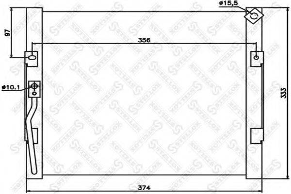 STELLOX 1045654SX Конденсатор, кондиціонер