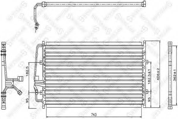 STELLOX 1045665SX Конденсатор, кондиціонер