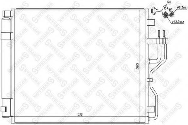 STELLOX 1045706SX Конденсатор, кондиціонер