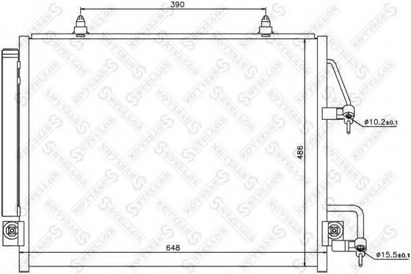 STELLOX 1045716SX Конденсатор, кондиціонер