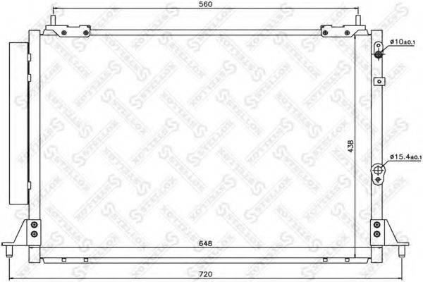 STELLOX 1045723SX Конденсатор, кондиціонер