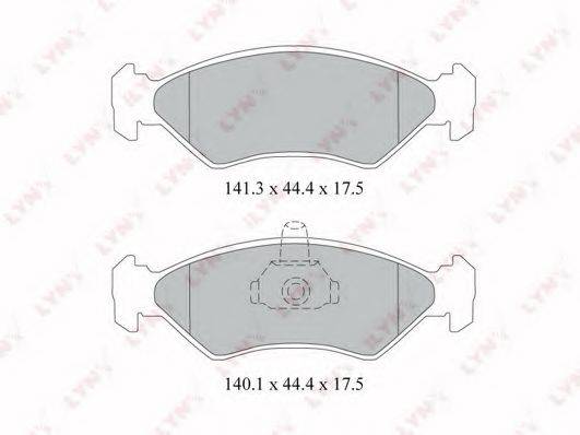 LYNXAUTO BD3020 Комплект гальмівних колодок, дискове гальмо