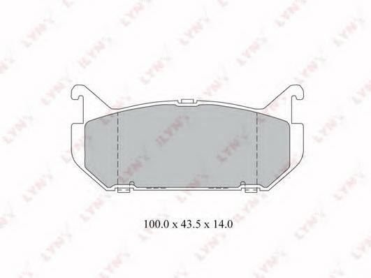 LYNXAUTO BD3029 Комплект гальмівних колодок, дискове гальмо