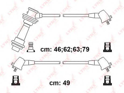 LYNXAUTO SPC7562 Комплект дротів запалювання